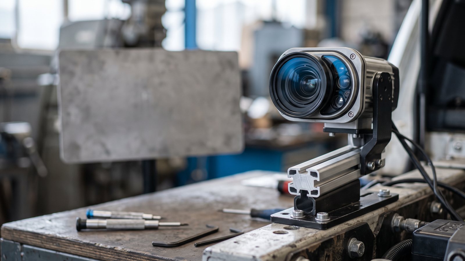 ANPR camera optics image for plate standards and machine readability planning
