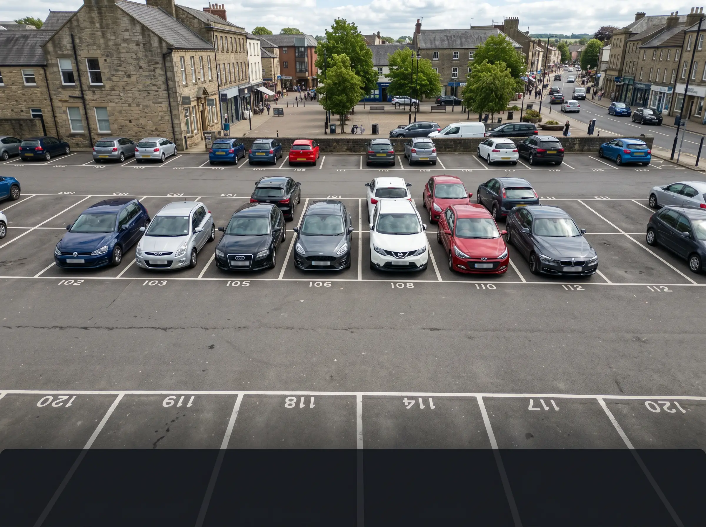 Vehicle presence and turnover by bay group evidence image